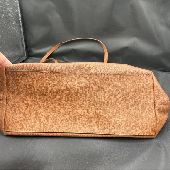 Coach Tan Leather City Zip Tote Bag - Picture 4 of 7
